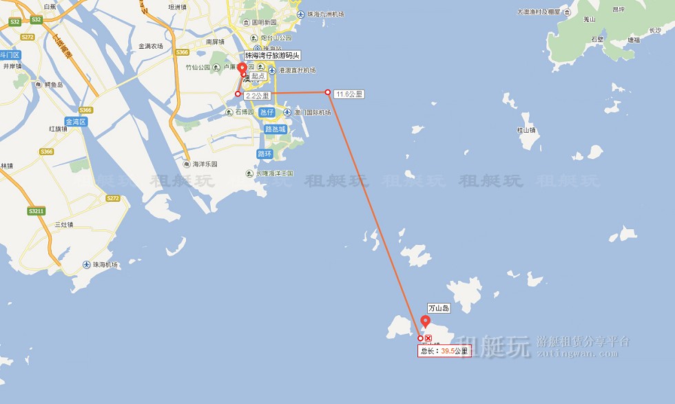 珠海灣仔旅游碼頭→萬山島→珠海灣仔旅游碼頭 珠海灣仔旅游碼頭→萬山島→珠海灣仔旅游碼頭